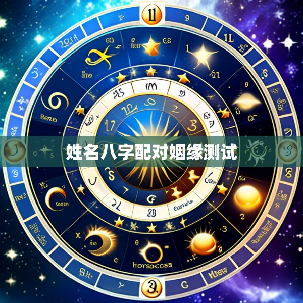 姓名八字配对姻缘测试