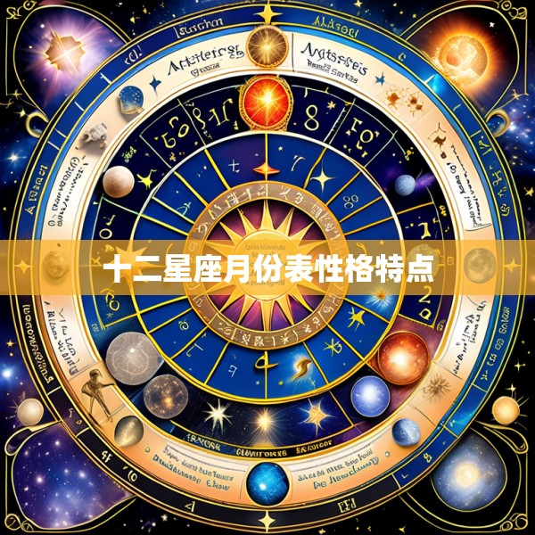 十二星座月份表性格特点