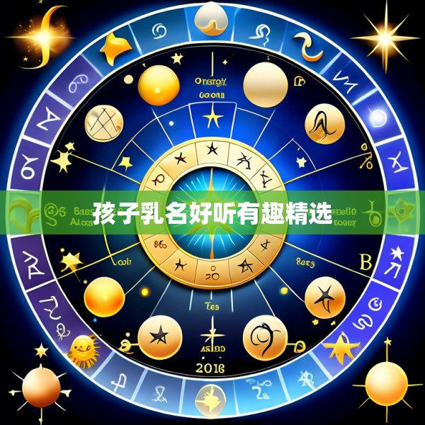 孩子乳名好听有趣精选