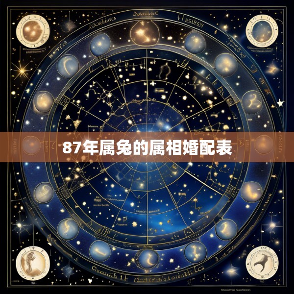 87年属兔的属相婚配表