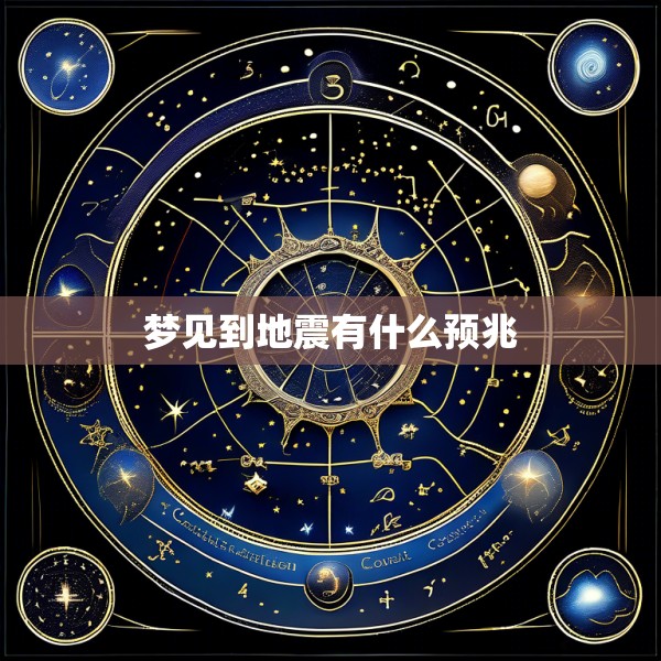 梦见到地震有什么预兆