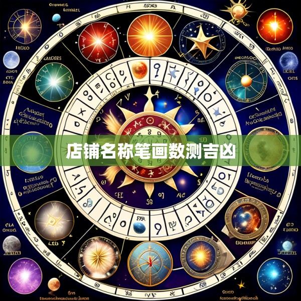店铺名称笔画数测吉凶