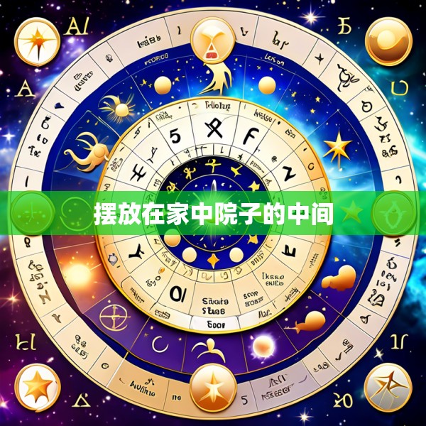 摆放在家中院子的中间