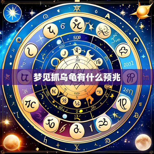 梦见抓乌龟有什么预兆