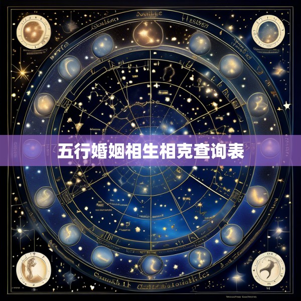 五行婚姻相生相克查询表