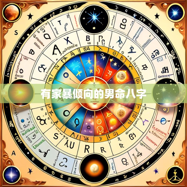 有家暴倾向的男命八字