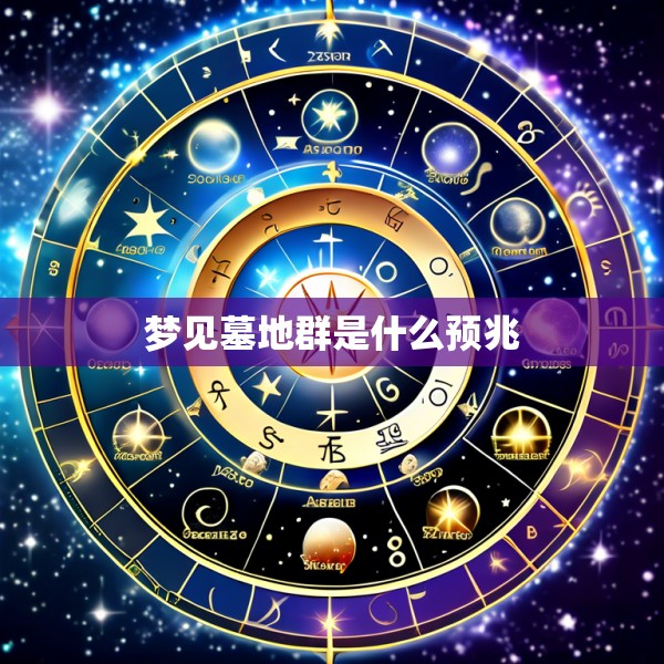 梦见墓地群是什么预兆