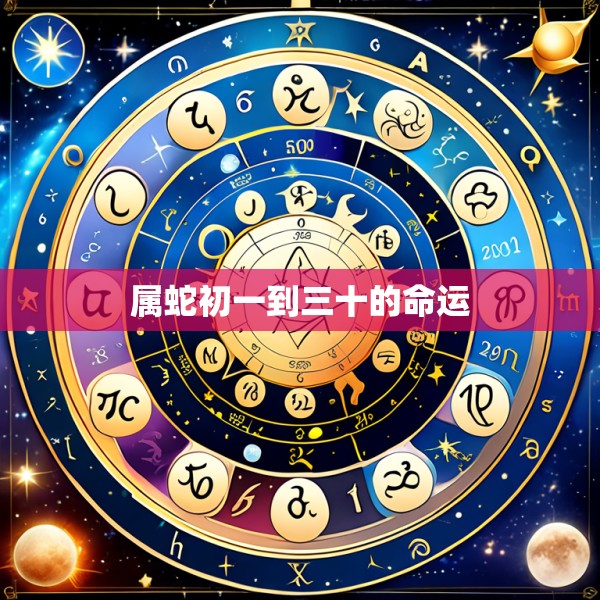 属蛇初一到三十的命运