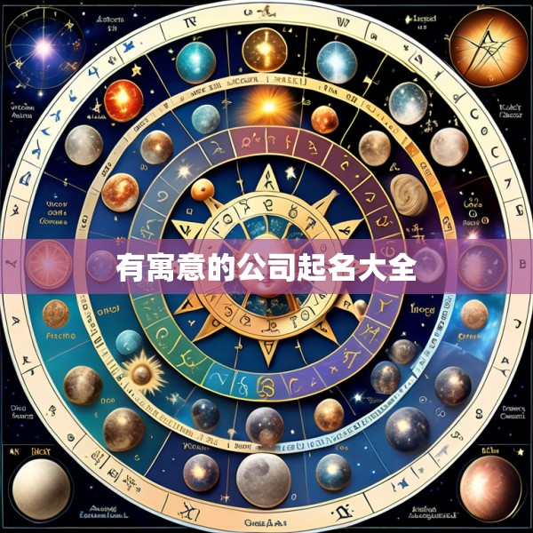 有寓意的公司起名大全