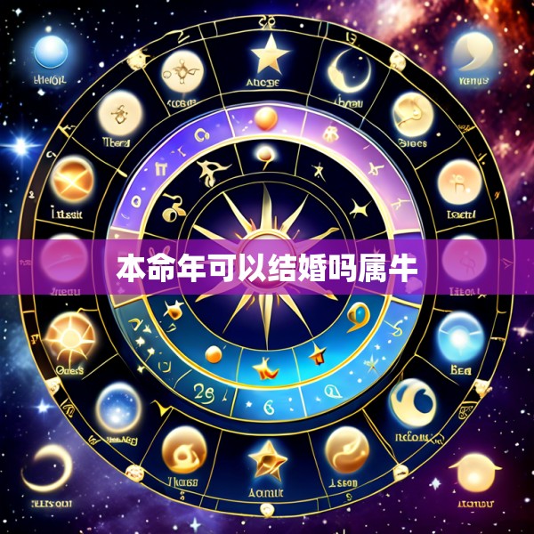 本命年可以结婚吗属牛