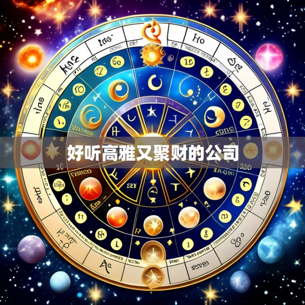 好听高雅又聚财的公司