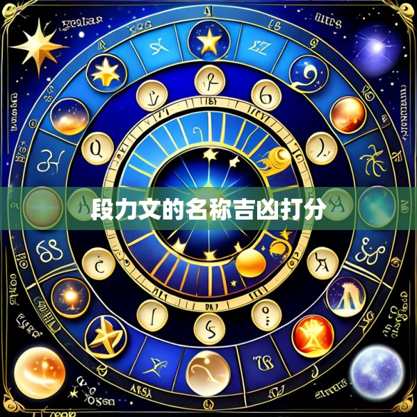 段力文的名称吉凶打分