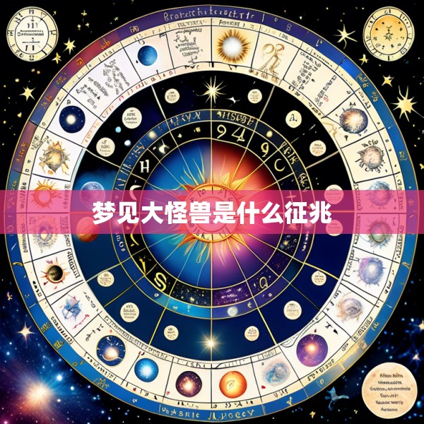 梦见大怪兽是什么征兆