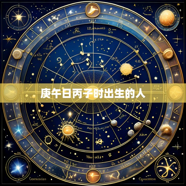 庚午日丙子时出生的人