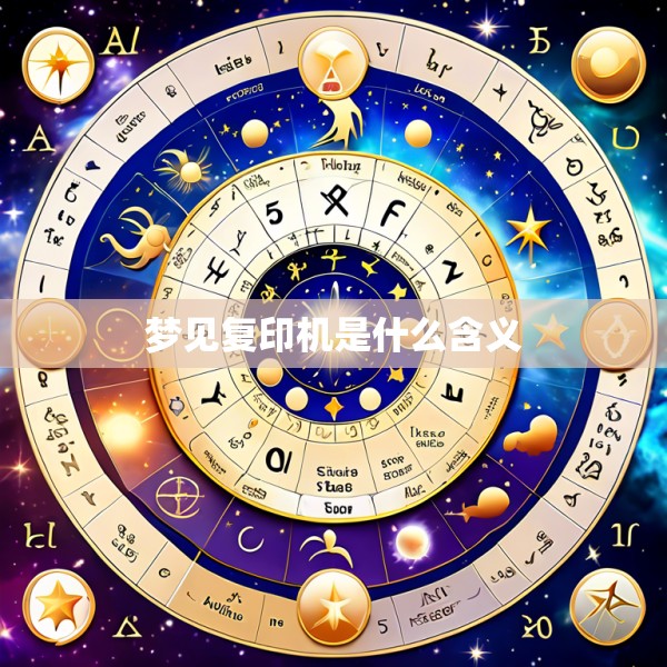 梦见复印机是什么含义