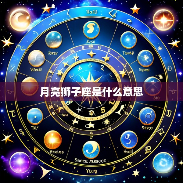 月亮狮子座是什么意思