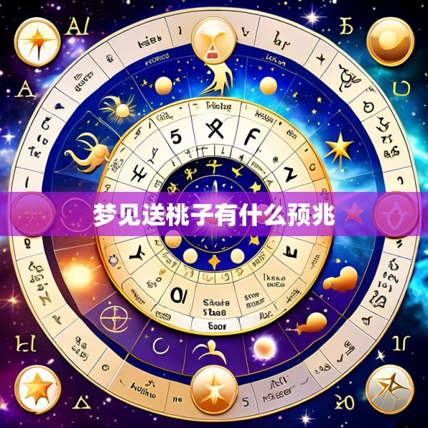 梦见送桃子有什么预兆