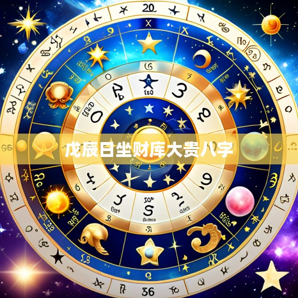 戊辰日坐财库大贵八字