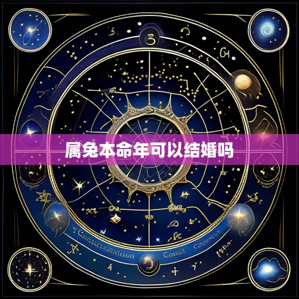 属兔本命年可以结婚吗