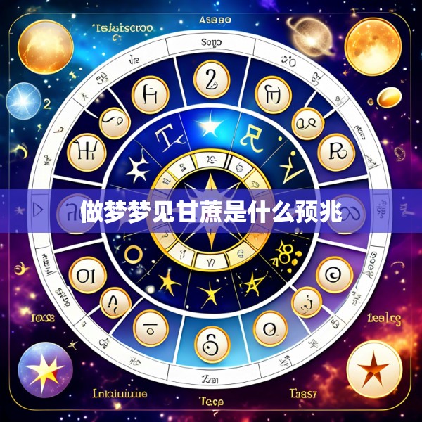 做梦梦见甘蔗是什么预兆