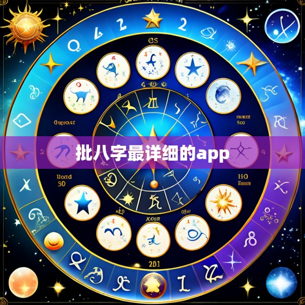 批八字最详细的app