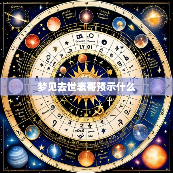 梦见去世表哥预示什么