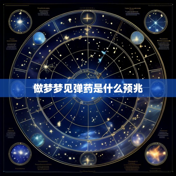 做梦梦见弹药是什么预兆