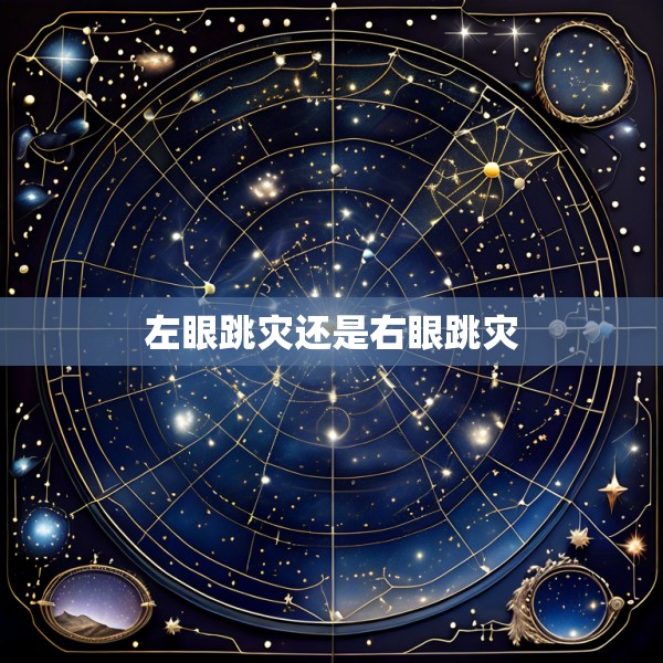 左眼跳灾还是右眼跳灾