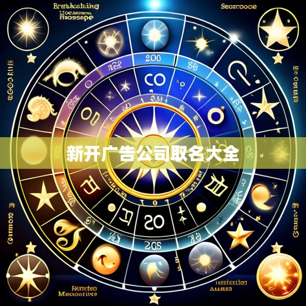 新开广告公司取名大全