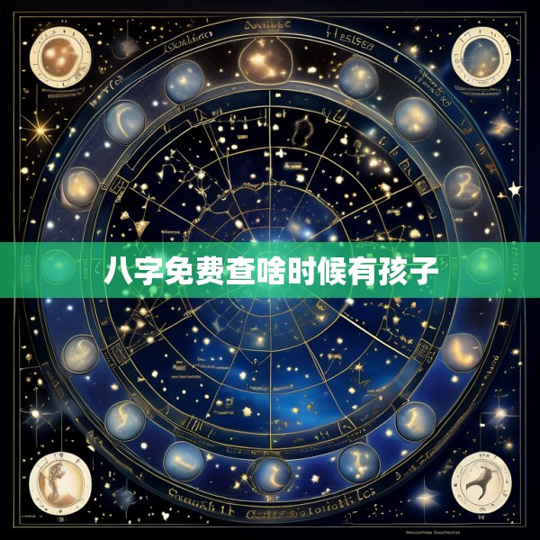 八字免费查啥时候有孩子