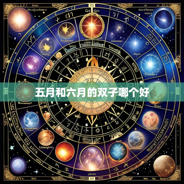 五月和六月的双子哪个好