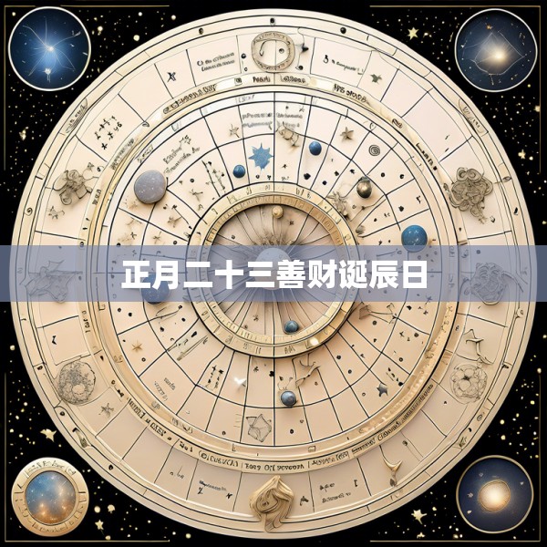 正月二十三善财诞辰日