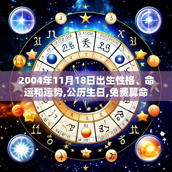 2004年11月18日出生性格、命运和运势,公历生日,免费算命