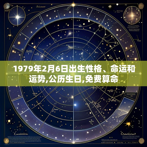1979年2月6日出生性格、命运和运势,公历生日,免费算命