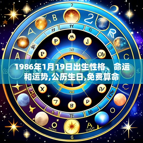 1986年1月19日出生性格、命运和运势,公历生日,免费算命