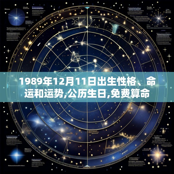 1989年12月11日出生性格、命运和运势,公历生日,免费算命