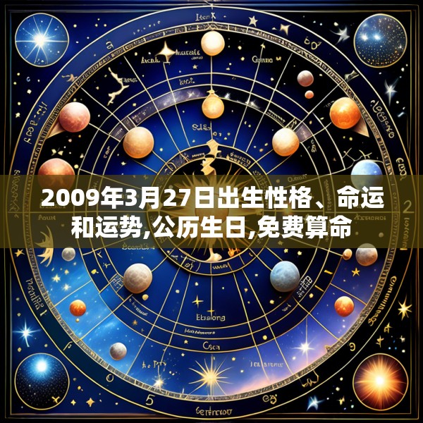 2009年3月27日出生性格、命运和运势,公历生日,免费算命