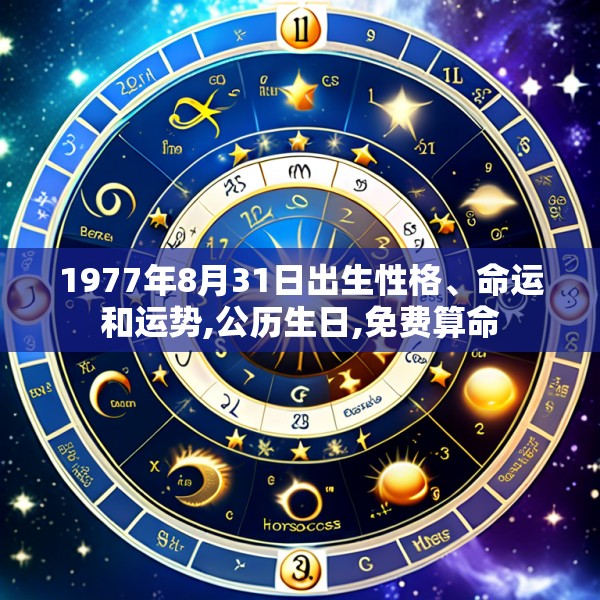 1977年8月31日出生性格、命运和运势,公历生日,免费算命