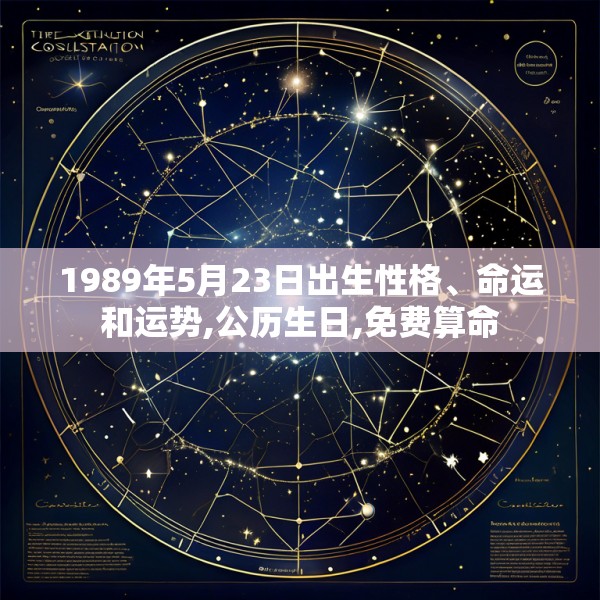 1989年5月23日出生性格、命运和运势,公历生日,免费算命