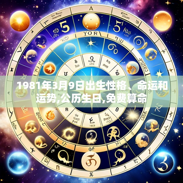 1981年3月9日出生性格、命运和运势,公历生日,免费算命