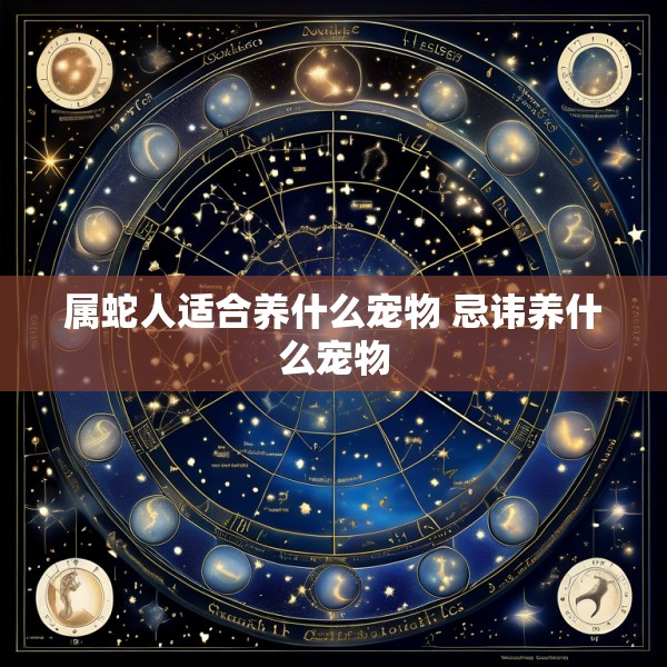 属蛇人适合养什么宠物 忌讳养什么宠物