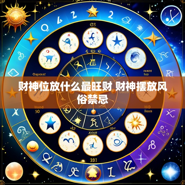 财神位放什么最旺财 财神摆放风俗禁忌