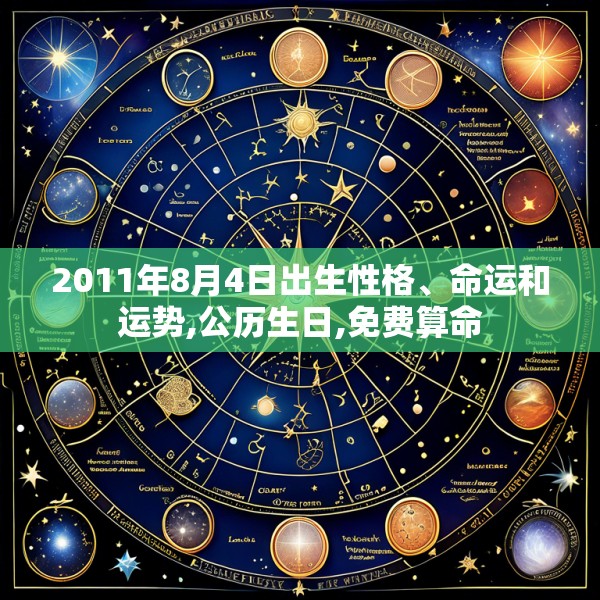 2011年8月4日出生性格、命运和运势,公历生日,免费算命
