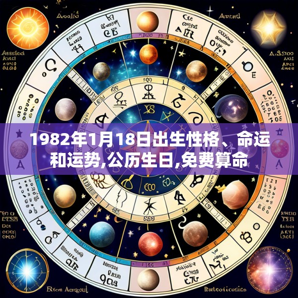 1982年1月18日出生性格、命运和运势,公历生日,免费算命