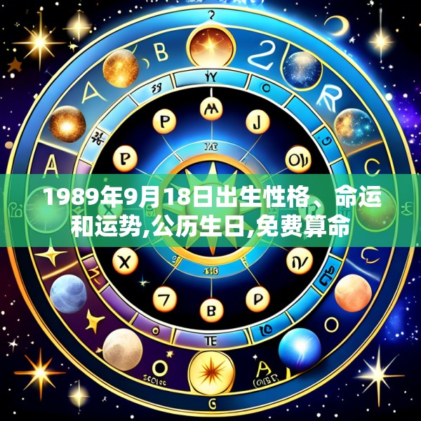 1989年9月18日出生性格、命运和运势,公历生日,免费算命