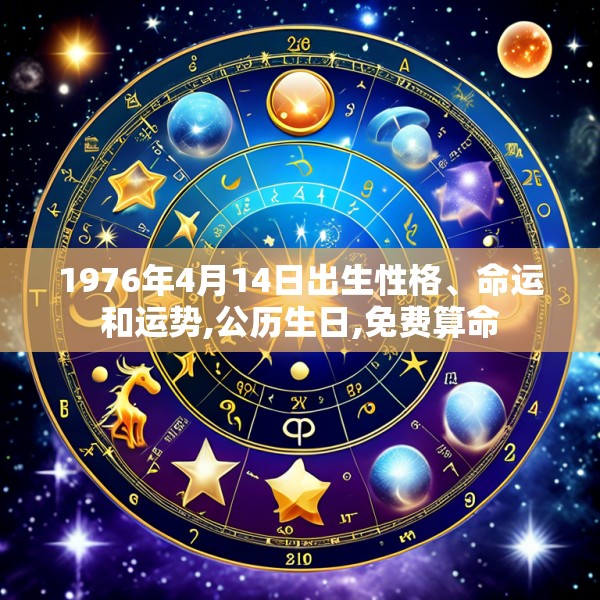 1976年4月14日出生性格、命运和运势,公历生日,免费算命