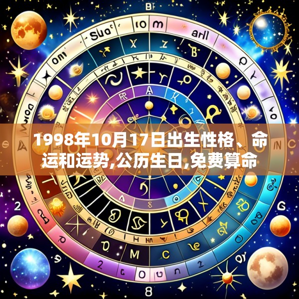 1998年10月17日出生性格、命运和运势,公历生日,免费算命