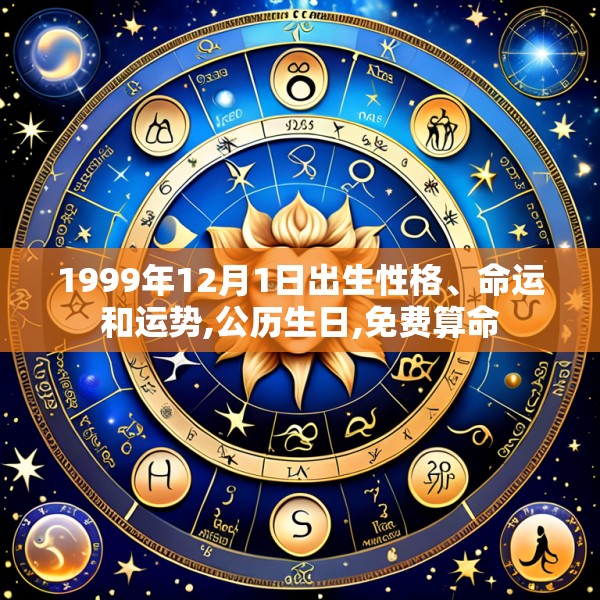 1999年12月1日出生性格、命运和运势,公历生日,免费算命