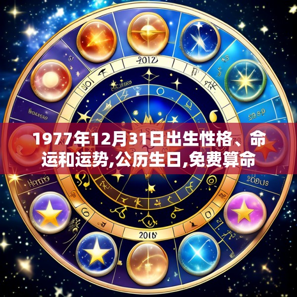 1977年12月31日出生性格、命运和运势,公历生日,免费算命