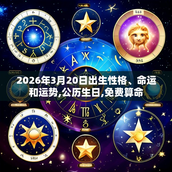 2026年3月20日出生性格、命运和运势,公历生日,免费算命